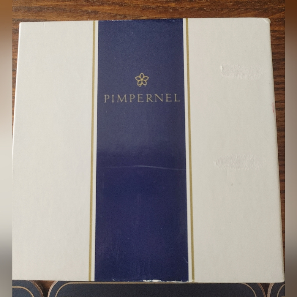 Pimpernel Blue / White Elegant Design LONDON THEMED Coaster Set with Box